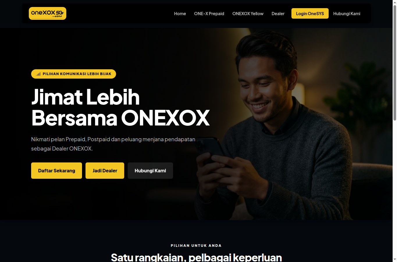 Screenshot laman web XOX D'Crumoon